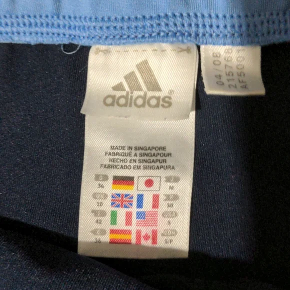 adidas Women's Blue Workout Pants.  Size S - Picture 6 of 7